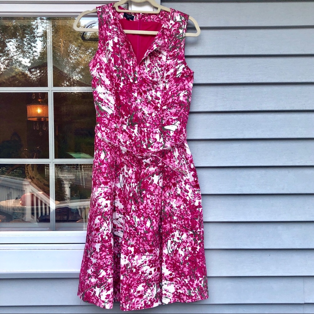 Talbots Pink Flower Dress 6P